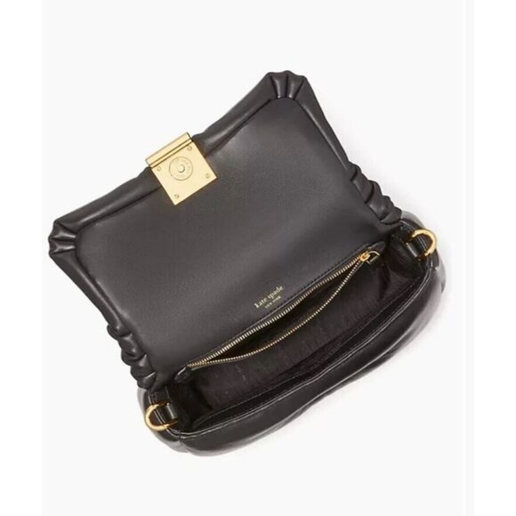 KATE SPADE NY Dakota puffy leather small shoulder crossbody + Dust bag - BLACK - Picture 13 of 13